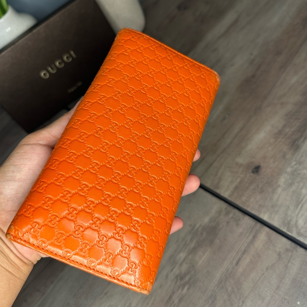 Gucci Guccissima Long Wallet - orange - Picture 5 of 13